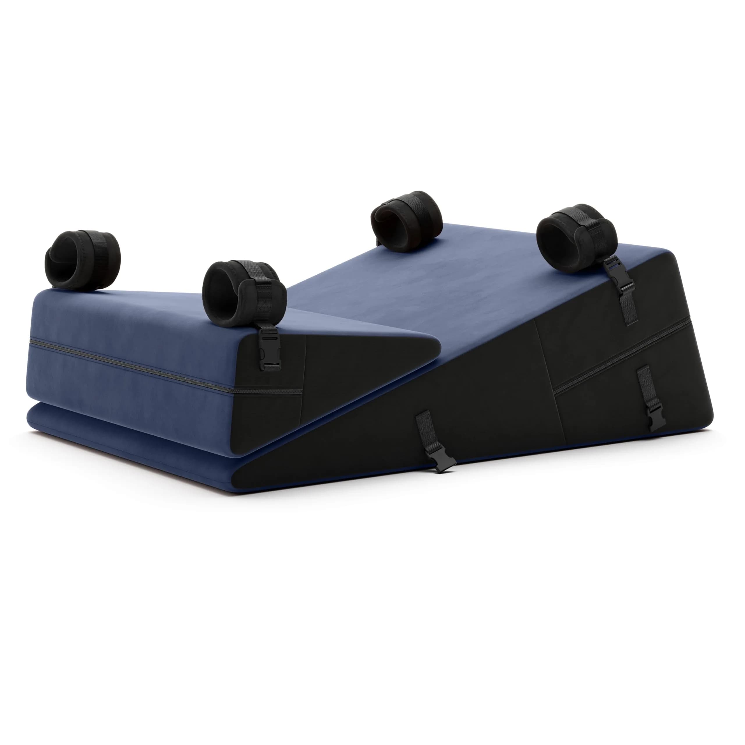 Liberator Black Label W/R Combo 24 w/Cuffs - Décor Velvet, Blue | Elevate bondage play with support & cuffs