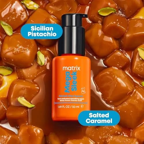 Matrix Mega Sleek Topcoat Serum 1.7 Fl Oz | 96H Frizz Control & Heat Protection thumbnail 9