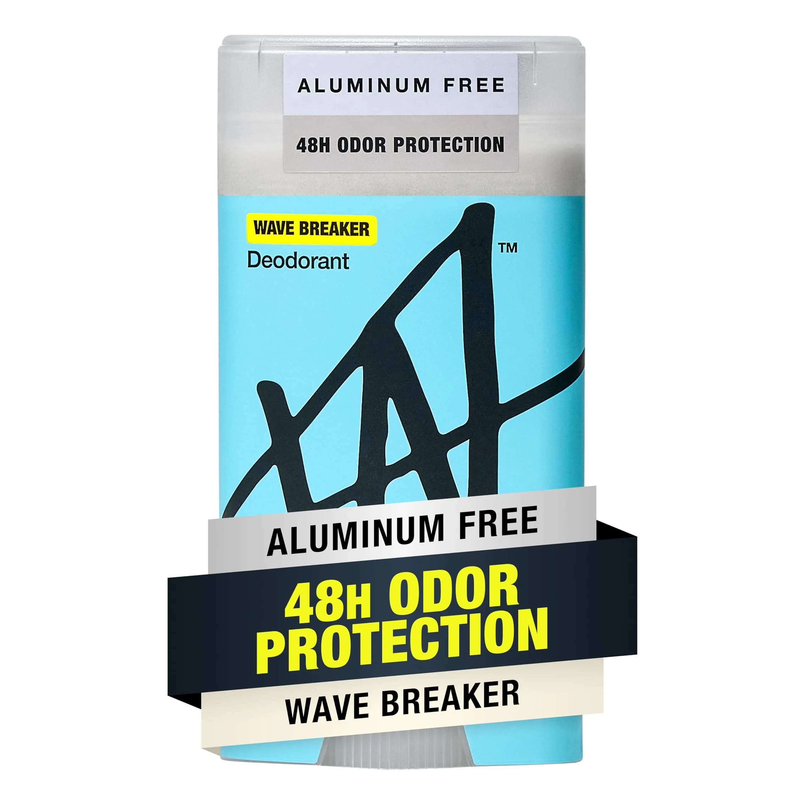 W Men’s Aluminum-Free Deodorant 2.6 oz | Sensitive Skin Friendly, Vitamin-Infused, Wave Breaker Scent