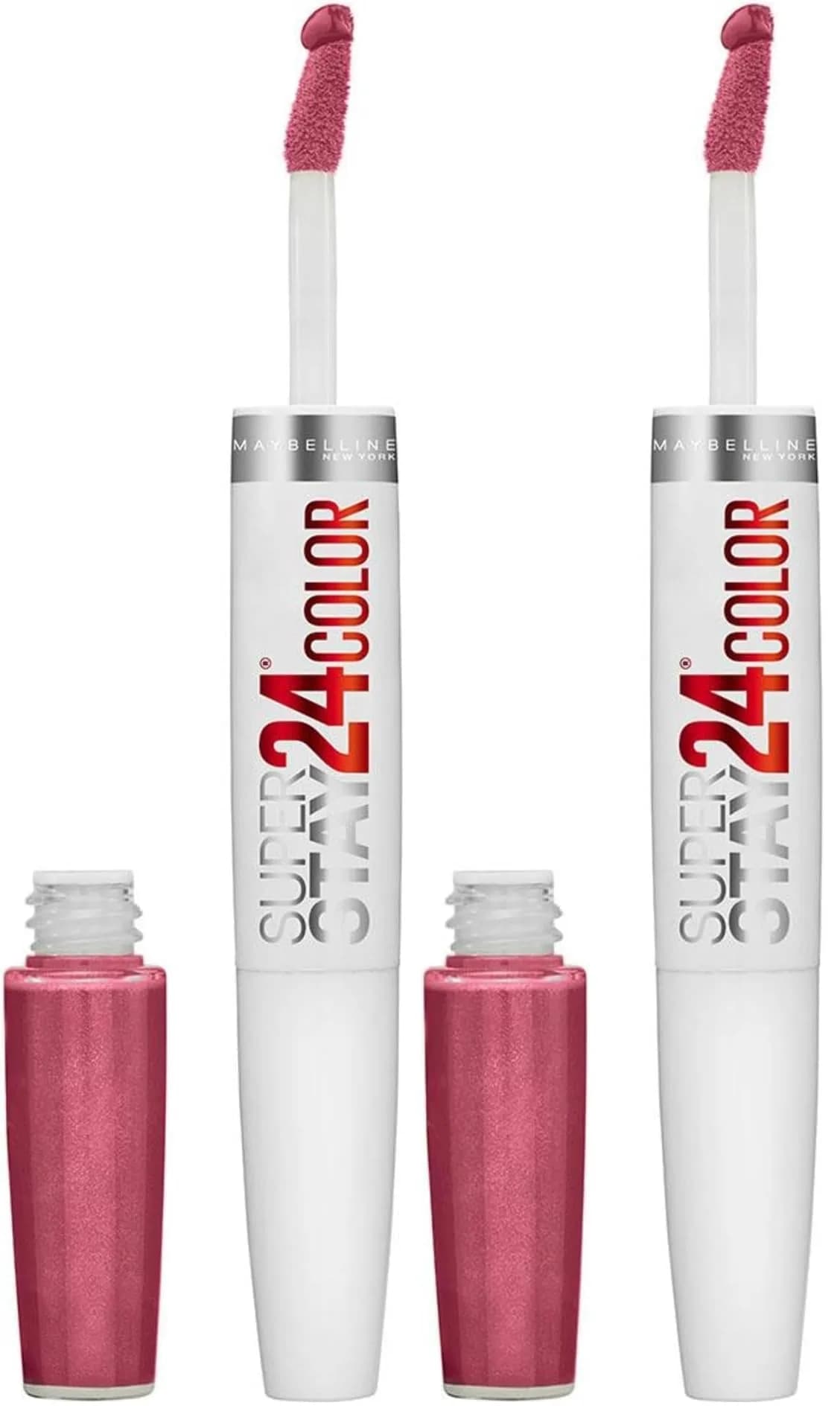 Maybelline Super Stay 24 Liquid Lipstick 90 Timeless Rose | 0.08 Fl Oz (Pack of 2) - main product image