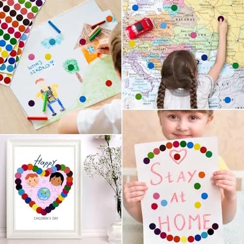Darfukei Dot Sticker 4480 Pcs, 3/4" Blank Garage Sale Price Stickers, Circle Sticker's, Color-Coding Labels Stickers, Colored Dot Round Markers Sticker for Prices Sale, Coding, Classification, Prioritizing thumbnail 5