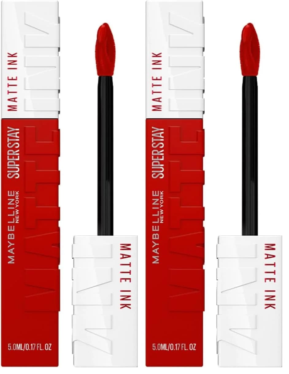 Maybelline Super Stay Matte Ink Liquid Lipstick in Exhilarator Ruby Red, 16-Hour Transfer-Proof Matte - main product image