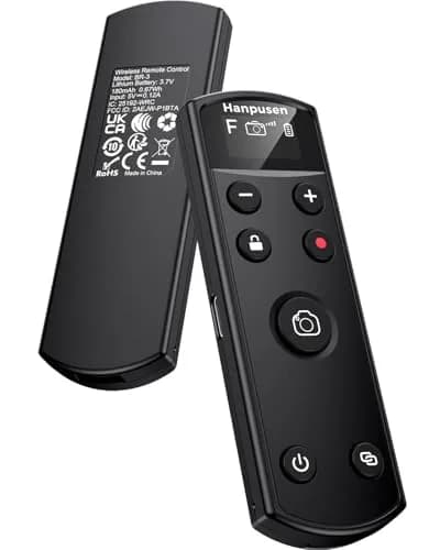 Hanpusen Rechargeable Wireless Camera Remote Control with OLED Screen for Fujifilm Cameras | 10m (32.8ft) Range thumbnail 1