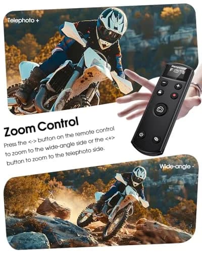Hanpusen Rechargeable Wireless Camera Remote Control with OLED Screen for Fujifilm Cameras | 10m (32.8ft) Range thumbnail 3