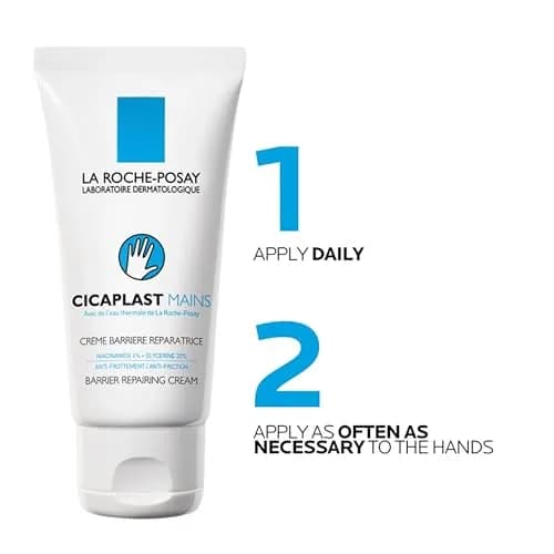 La Roche-Posay Cicaplast Hand Cream 100ml (3.38 Fl Oz) | Instant Relief for Dry Cracked Hands thumbnail 6
