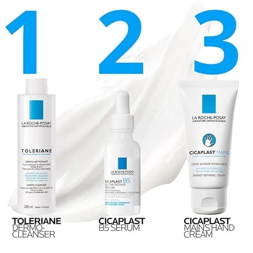 La Roche-Posay Cicaplast Hand Cream 100ml (3.38 Fl Oz) | Instant Relief for Dry Cracked Hands thumbnail 7