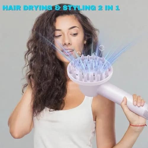 SEICHYGO Purple Diffuser for Hair Dryer | Compatible with Laifen SE Lite, 360° Rotating, Gentle on Fine Hair (150 characters) thumbnail 7