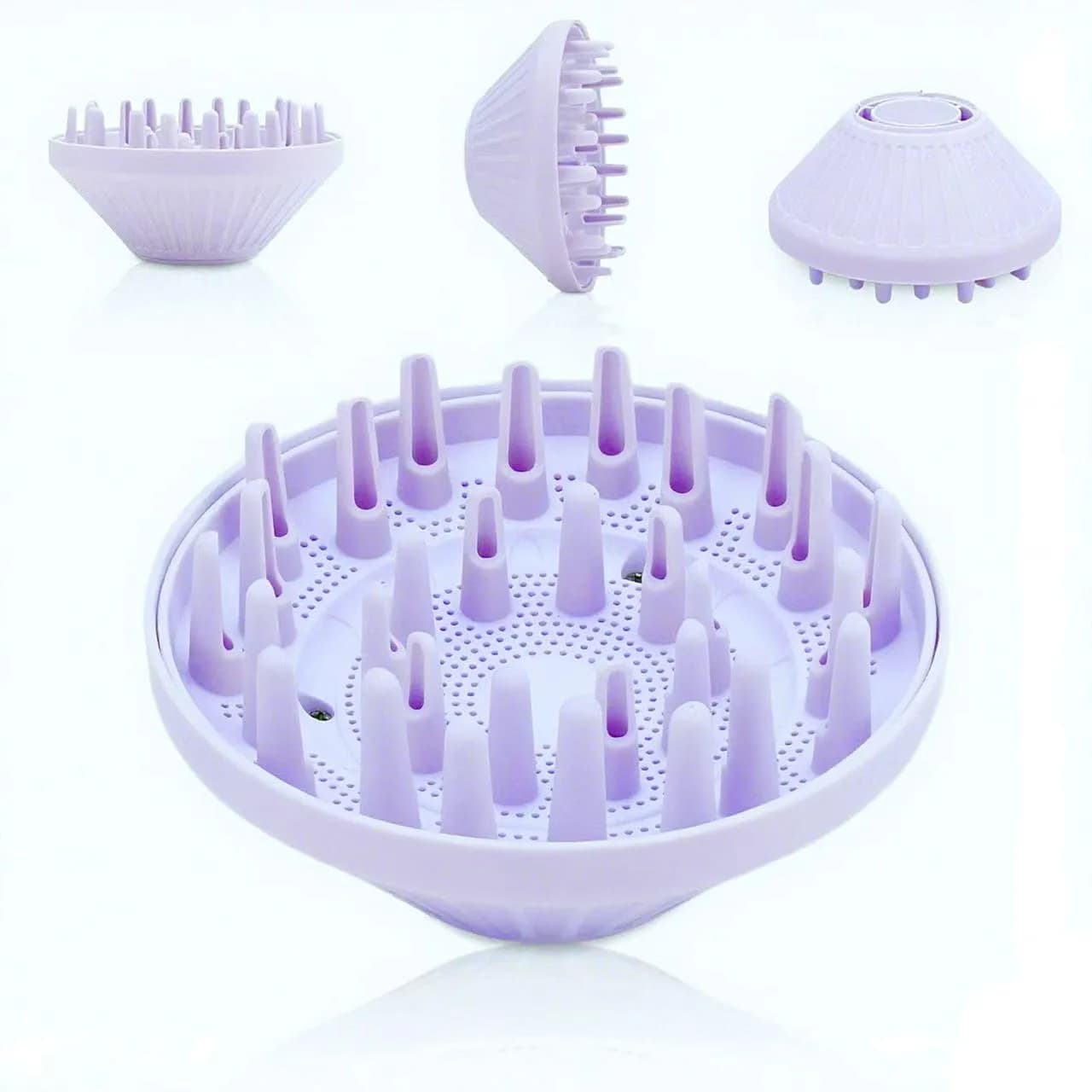SEICHYGO Purple Diffuser for Hair Dryer | Compatible with Laifen SE Lite, 360° Rotating, Gentle on Fine Hair (150 characters) - main product image