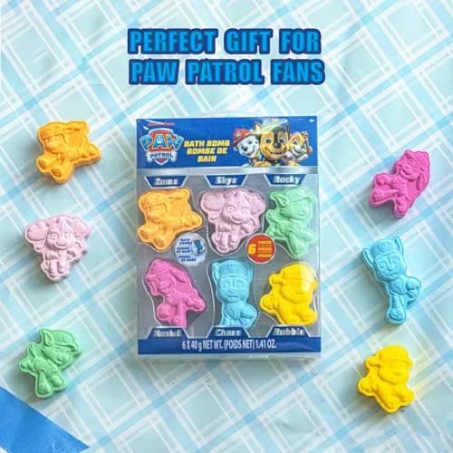 Townley Girl Paw Patrol Bath Bomb Set, 6-Piece Bubble Gum Scented, Ages 3+ | Adventure Bath Time thumbnail 8