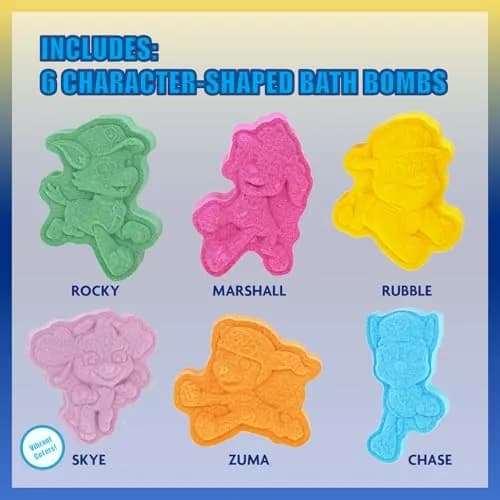 Townley Girl Paw Patrol Bath Bomb Set, 6-Piece Bubble Gum Scented, Ages 3+ | Adventure Bath Time thumbnail 2