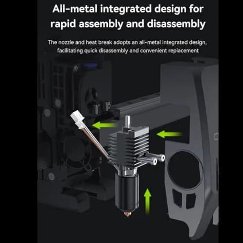 Yilirongren K2 Plus Nozzle 0.4mm 350°C Quick Swap Hotend Assembly | All-Metal Integrated Design for Creality K2 Plus 3D Printer thumbnail 4