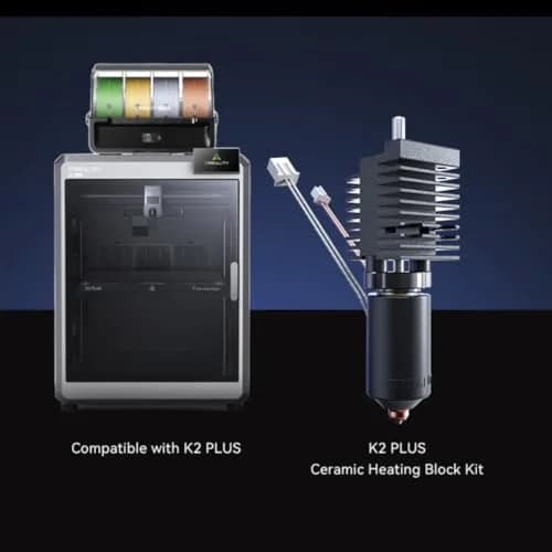 Yilirongren K2 Plus Nozzle 0.4mm 350°C Quick Swap Hotend Assembly | All-Metal Integrated Design for Creality K2 Plus 3D Printer thumbnail 5