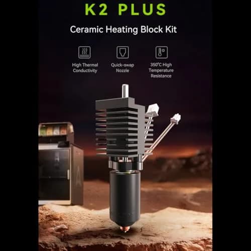 Yilirongren K2 Plus Nozzle 0.4mm 350°C Quick Swap Hotend Assembly | All-Metal Integrated Design for Creality K2 Plus 3D Printer thumbnail 3