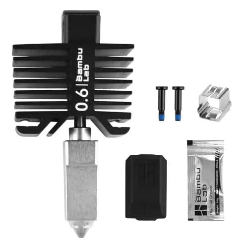 COMTREE Bamboo Original 0.6mm Hardened Steel Nozzle Assembly Hotend Kit for Bambu LAB X1/P1 Series 3D Printers | Wear-Resistant for Abrasive Filaments thumbnail 2