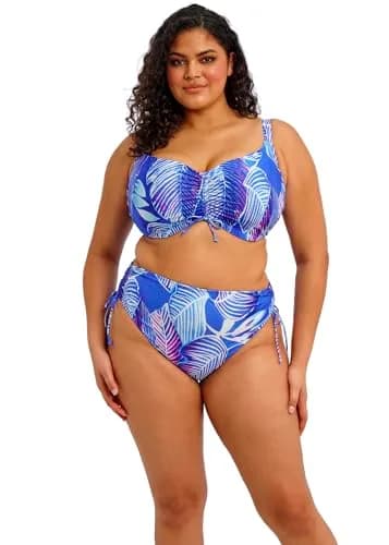 Elomi Swim Maluku Island Underwire Bralette Bikini Top | Abstract Botanical Design, Adjustable Fit, Nylon Blend thumbnail 1