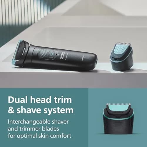 Philips Norelco Body Groomer 7000 Series BG7490/50 | Waterproof Men's Full Body Groomer with Travel Case, 120 Min Runtime thumbnail 6
