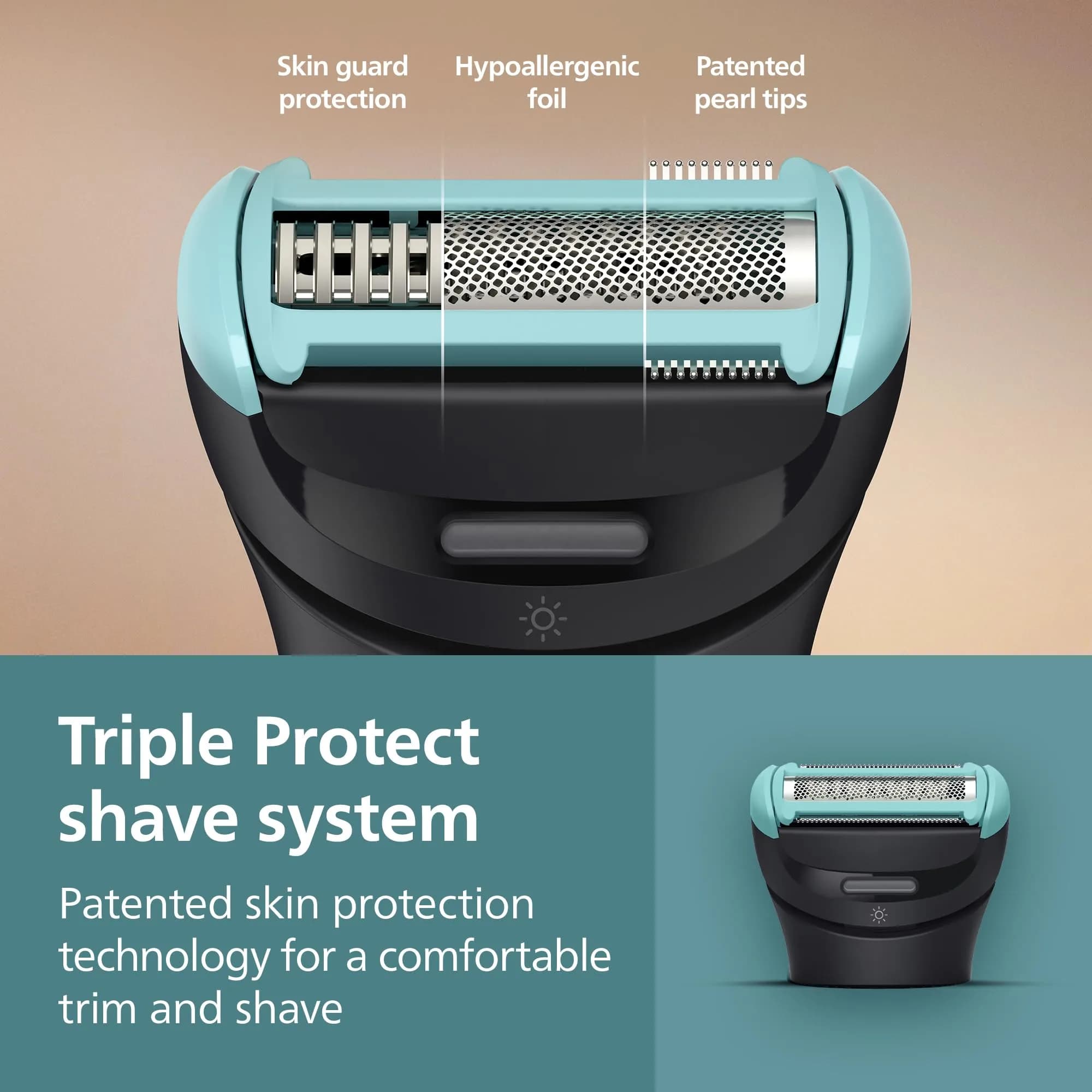 Philips Norelco Body Groomer 7000 Series BG7490/50 | Waterproof Men's Full Body Groomer with Travel Case, 120 Min Runtime - view 4