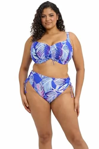 Elomi Swim Maluku Island Adjustable Bikini Brief | Full Coverage, High Waist, Lightweight Nylon Blend thumbnail 1