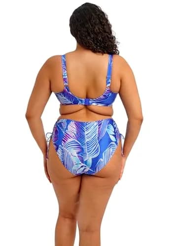 Elomi Swim Maluku Island Adjustable Bikini Brief | Full Coverage, High Rise, Atlantic Blue, Size 22 thumbnail 2