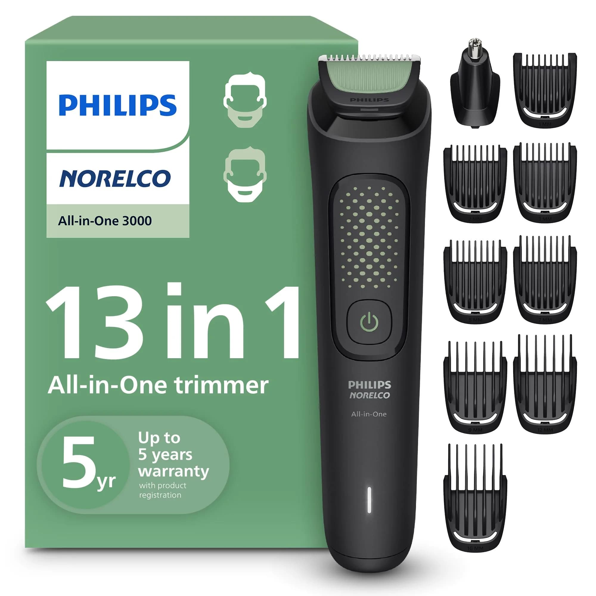 Philips Norelco MG3919/50 All-in-One 3000 Series 13-in-1 Trimmer with 9 Length Settings - main product image