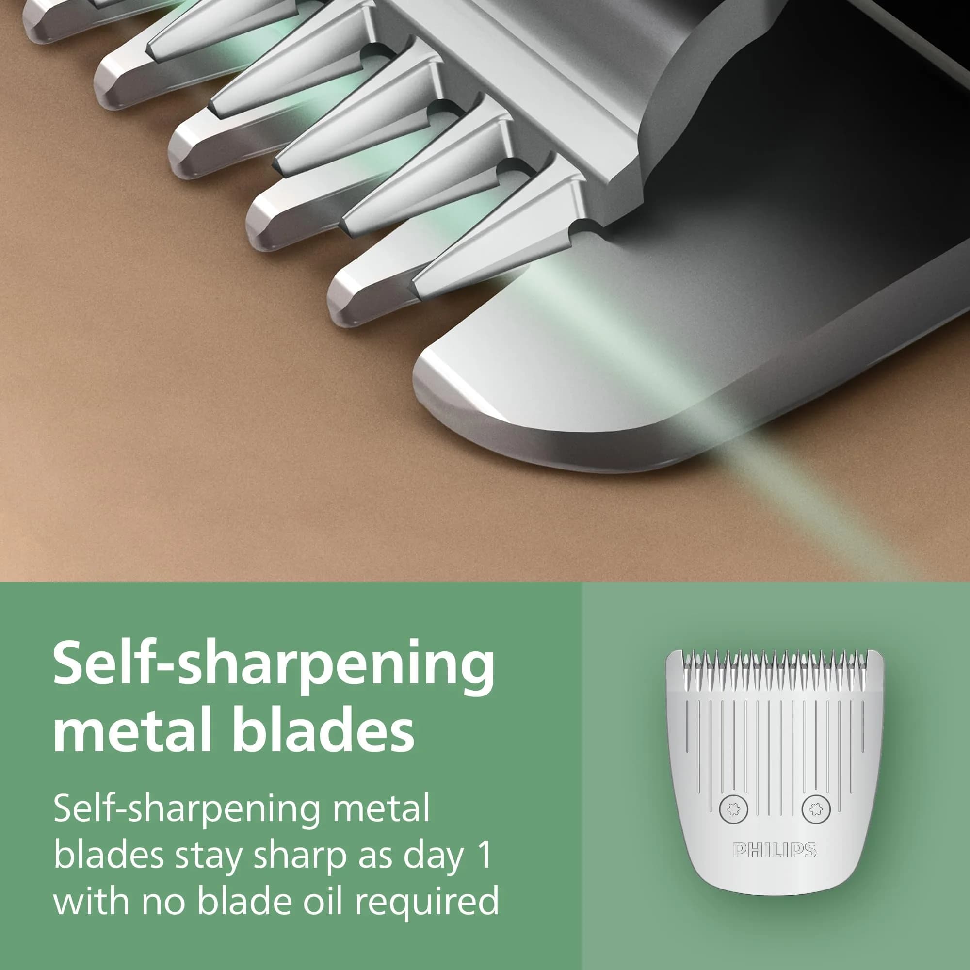 Philips Norelco All-in-One 3000 Beard Trimmer 16mm (0.63in) | 13-in-1 Grooming Kit with Steel Blades - view 4