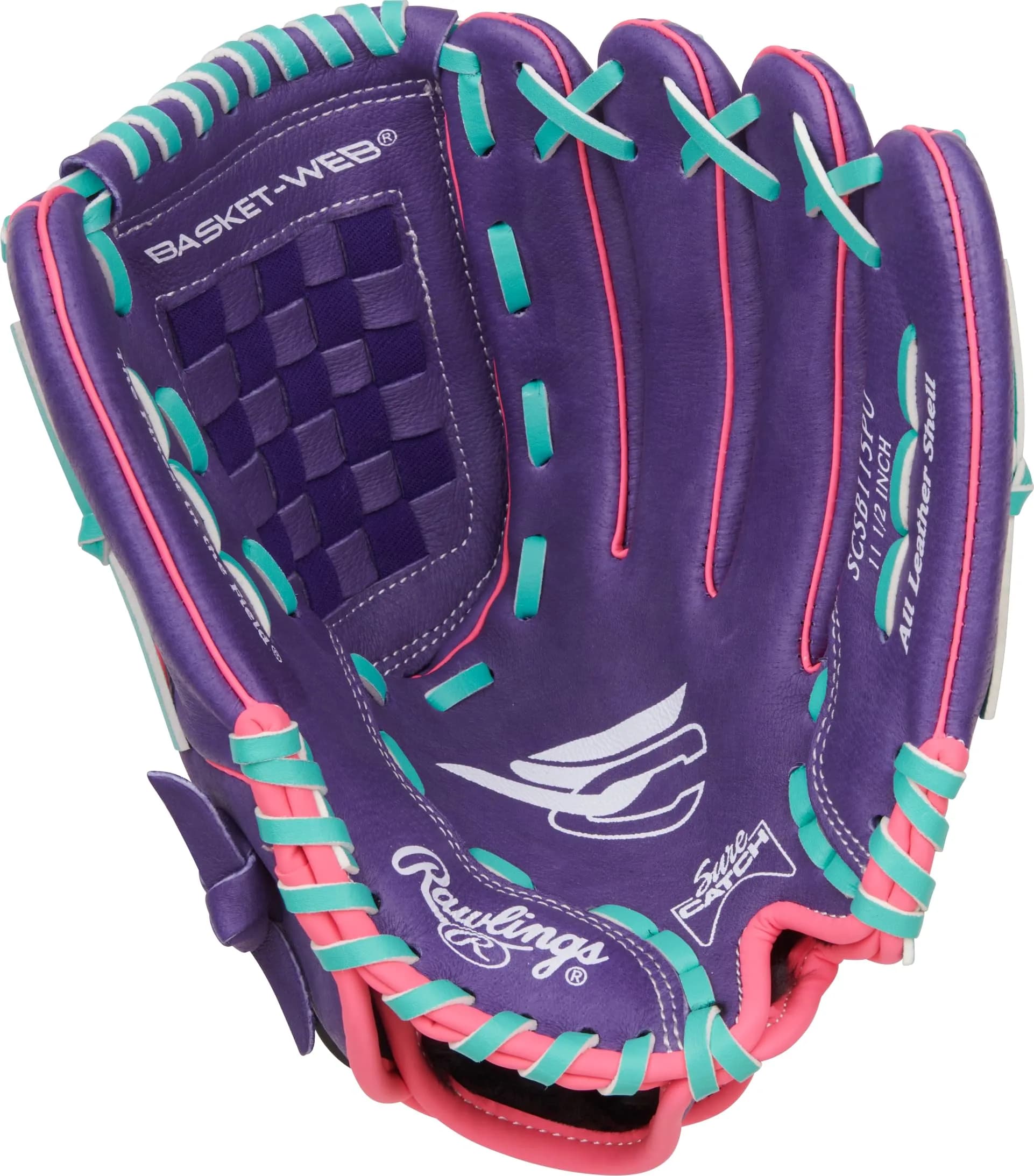 Rawlings Sure Catch Youth Series Softball Glove 11.5" (29.21 cm) Right Hand Throw | Easy Close for Young Players - view 3