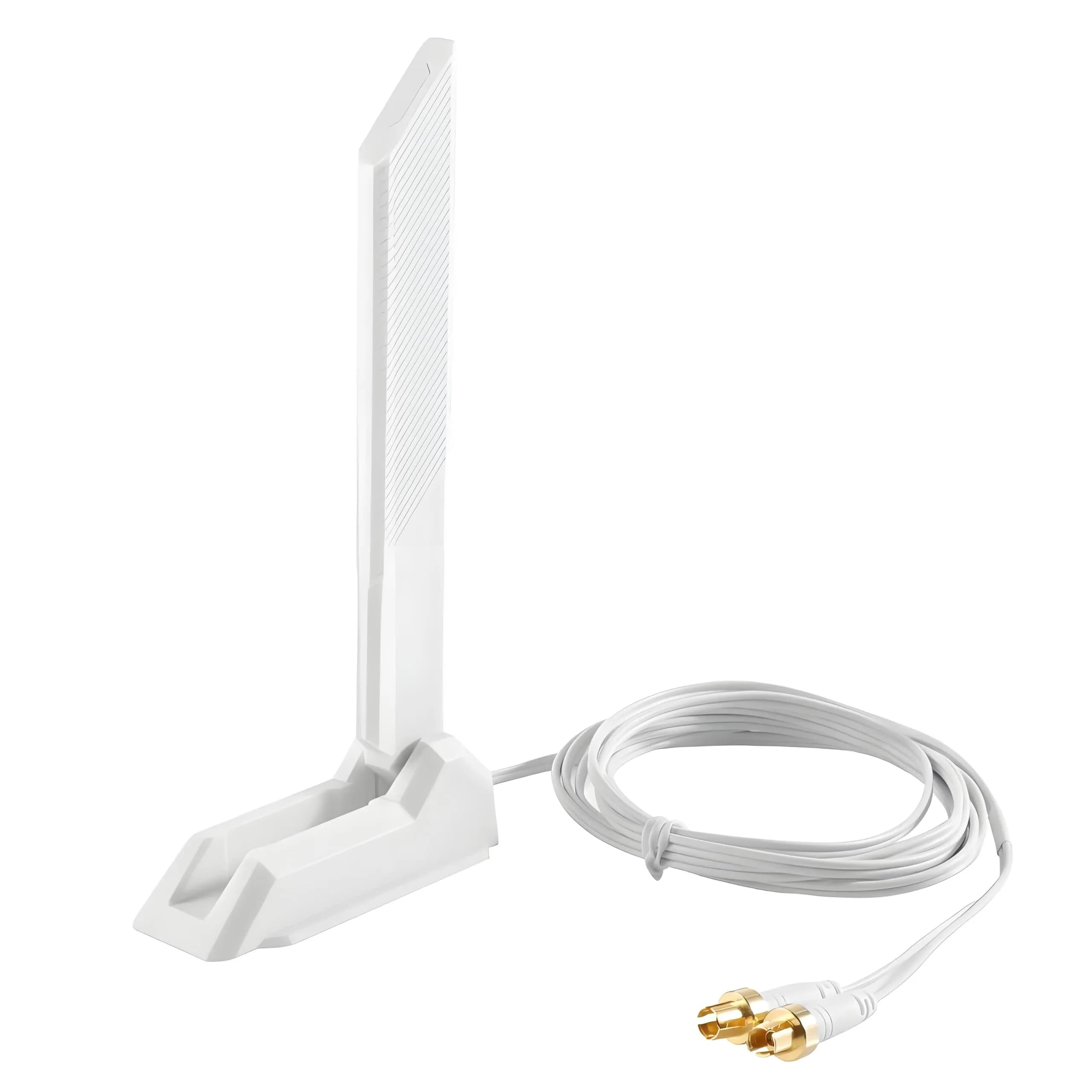 slinkdsco White WiFi 7 Gaming Motherboard Magnetic Antenna with EZ-Plug (NOT RP-SMA) | Lightning-Fast Wireless Connectivity