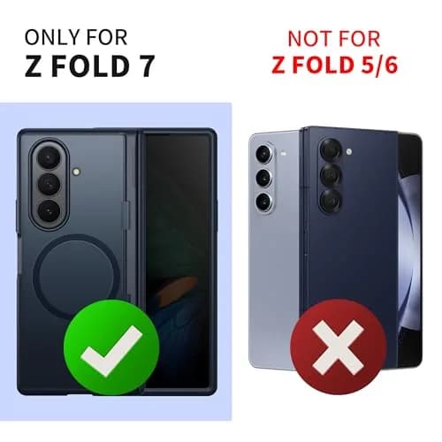 MOBOSI for Z Fold 7 Case with Privacy Screen Protector, Black | Slim Magnetic Cover with Full Hinge & Kickstand thumbnail 2