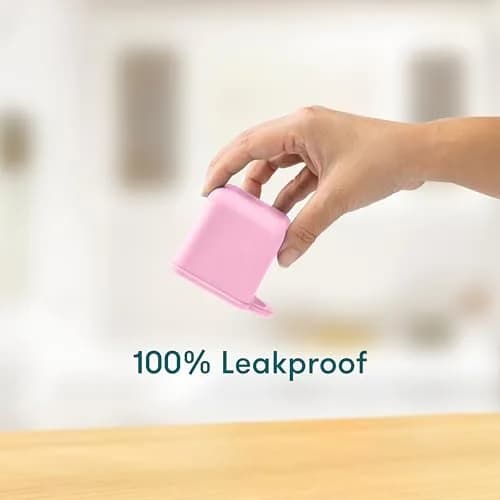 Omie OmieBox Leakproof Dip Containers 2 Pack Pink/Purple | 118ml (4 fl oz) Airtight Silicone thumbnail 4