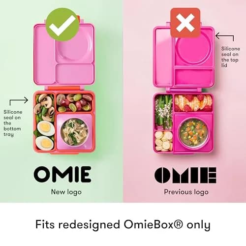 Omie OmieBox Leakproof Dip Containers 2 Pack Pink/Purple | 118ml (4 fl oz) Airtight Silicone thumbnail 5