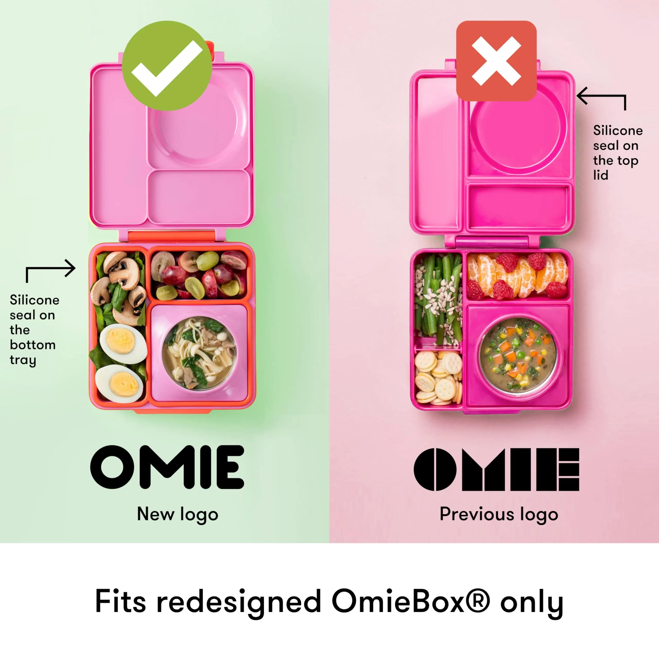 Omie OmieBox Leakproof Dip Containers 2 Pack Pink/Purple | 118ml (4 fl oz) Airtight Silicone - view 5