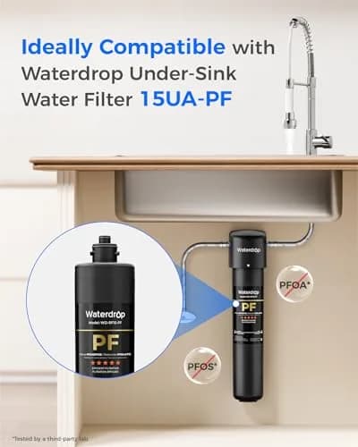 Waterdrop RF15-PF Replacement Filter Cartridge for 15UA-PF Under Sink Water Filter 39.9 cm (15.7 inches) | Reduces PFAS, Chlorine, Bad Taste & Odor thumbnail 2