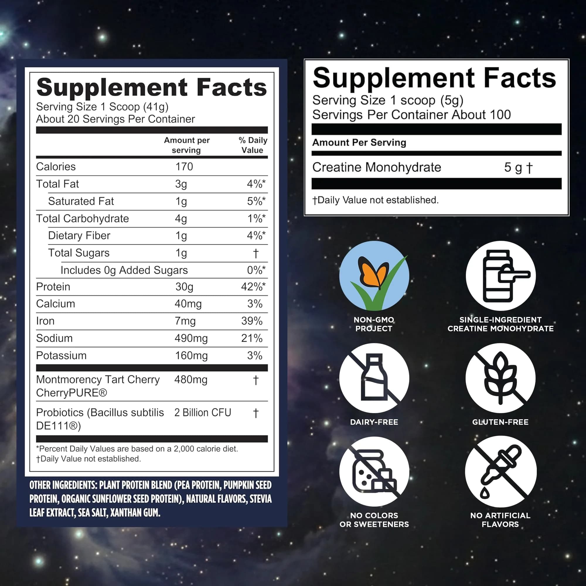 Vega Protein + Recovery Vanilla & Creatine Monohydrate Powder Bundle - 1.8 lbs thumbnail 4