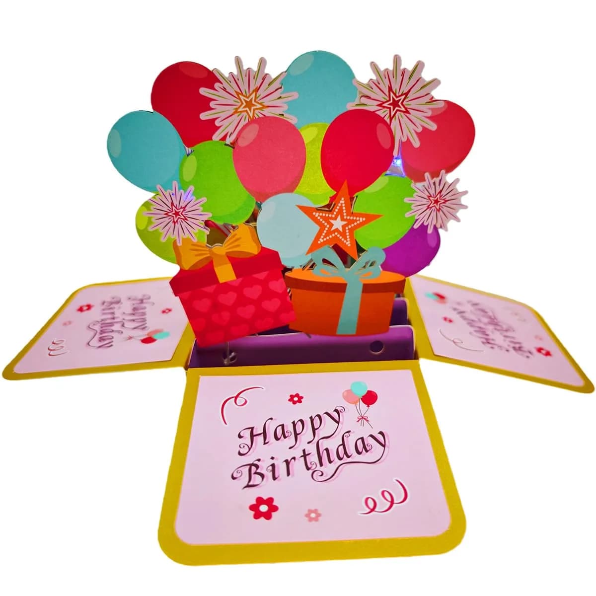 Akeydeco Dog Birthday Card 3D Pop Up Greeting Card with Warming LED Light & Music - view 4