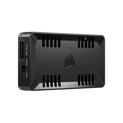 Corsair Commander Duo iCUE Link RGB Lighting and PWM ARGB Fan Controller – Control 12 Daisy-Chained PWM Fans, Two Flexible Temperature Sensors Included – Black | Supports iCUE Ecosystem thumbnail 1
