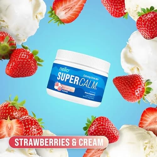 Nello Supercalm Powdered Drink Mix Tub, Cortisol Reducer & Sleep Aid Supplement 4.76 oz (135 g) | Adaptogenic Powder for Stress & Sleep Support thumbnail 2