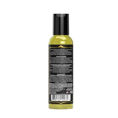 KAMA SUTRA Sex Magnet Pheromone Massage Oil Leather- 2 Fl Oz | Bold Leather Scent for Intimate Confidence thumbnail 2