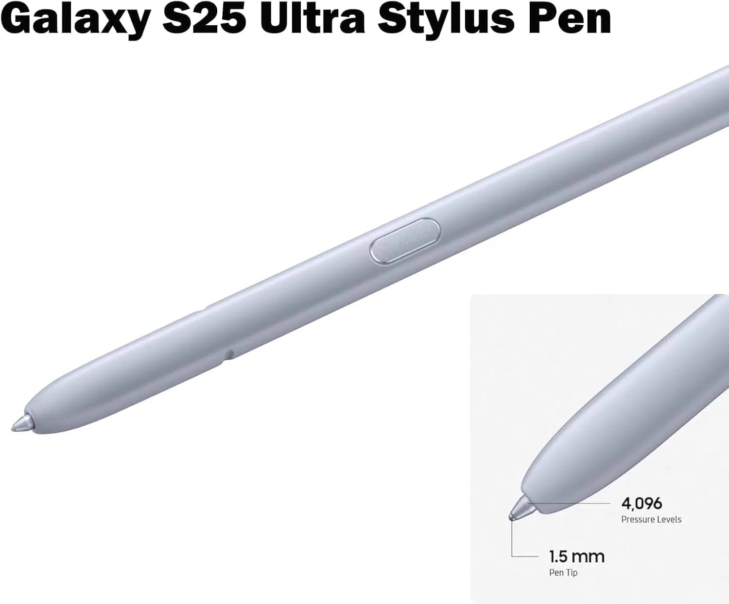 Peixiong Galaxy S25 Ultra S Pen Stylus for Samsung Galaxy S25 Ultra 5G (Light Silver) | 4096 Pressure Levels - view 3