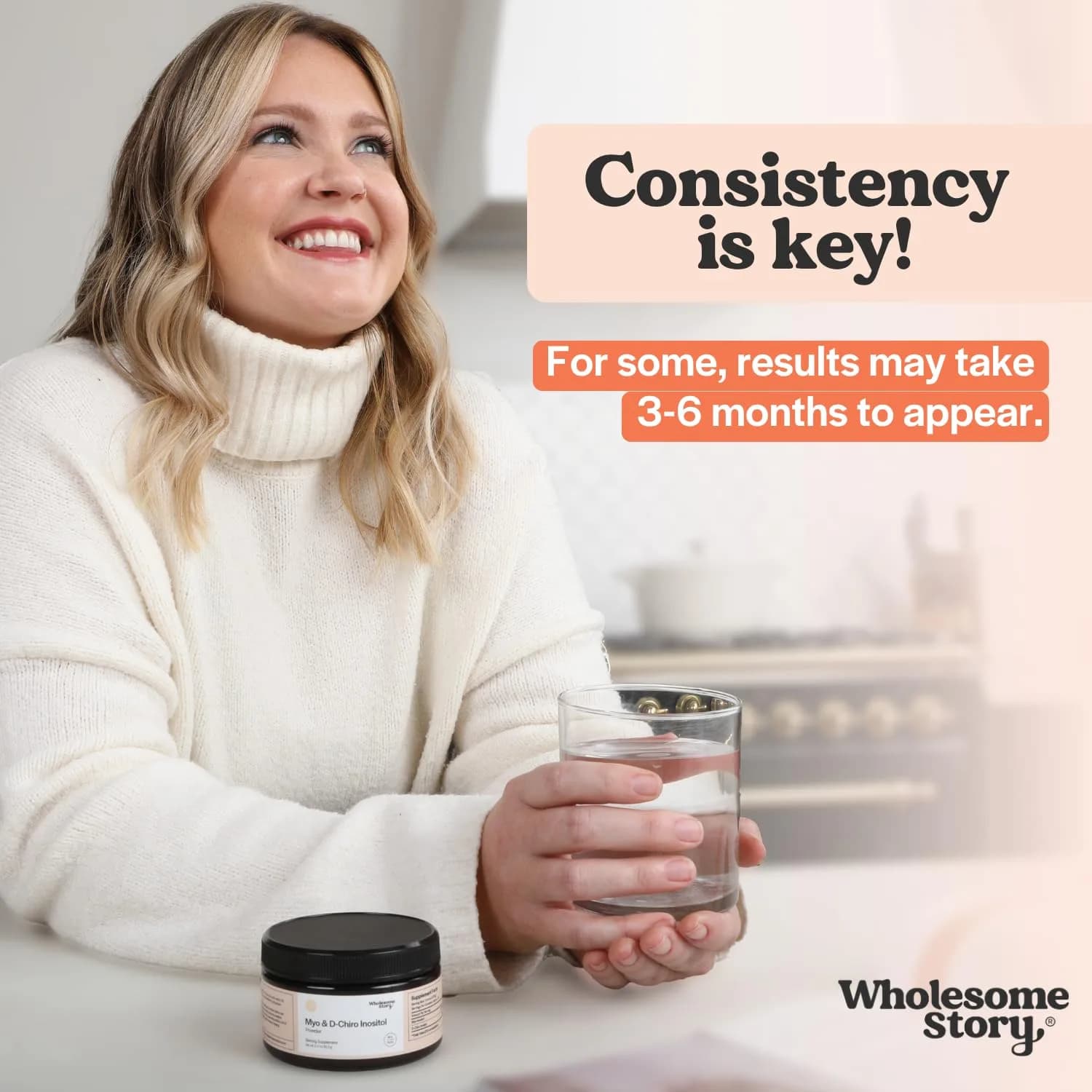 Wholesome Story Myo-Inositol & D-Chiro Inositol Powder 13.97 oz | Hormonal Balance & Ovarian Function - view 4