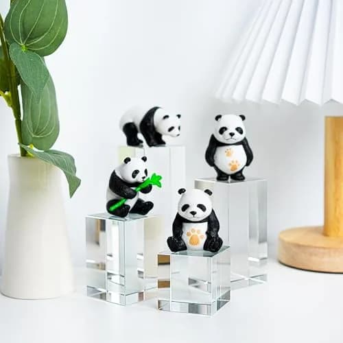QFkris Clear Polished Glass Cube Photo Props, Solid Glass Display Blocks | Photography & Boutique Decor thumbnail 5