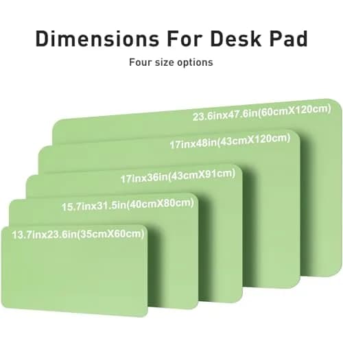 Aothia Faux Leather Desk Mat Large Mouse Pad 119 cm x 60 cm (47.2" x 23.6") | Non-Slip PU Leather Blotter for Office and Home thumbnail 5