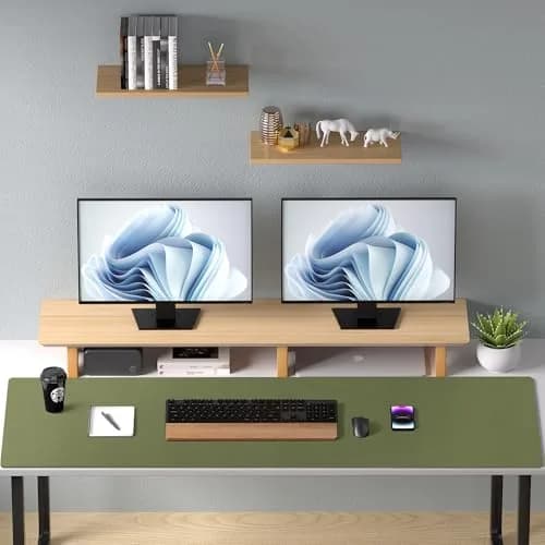 Aothia Faux Leather Desk Mat Large Mouse Pad Olive Green 120cm x 60cm (47.2" x 23.6") | Non-Slip PU Leather Blotter Waterproof Writing Surface thumbnail 9