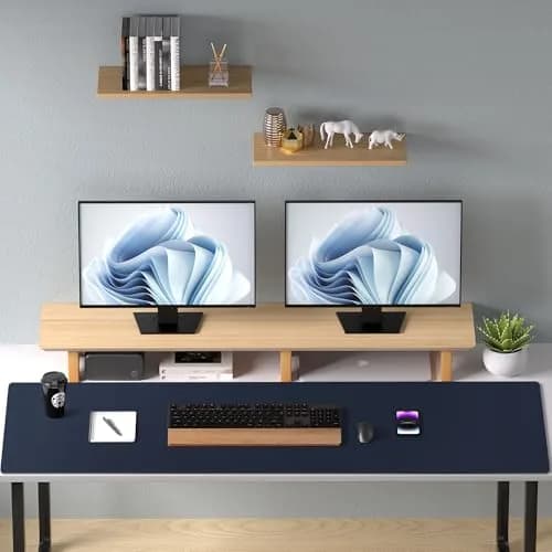 Aothia Dark Blue Faux Leather Desk Mat 119cm x 60cm (47.2" x 23.6") | Non-Slip PU Leather Blotter thumbnail 9