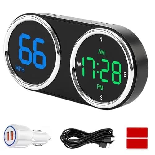 GUGUMO GPS Digital Speedometer for Car MPH | Universal HUD Speed Meter with LED Display thumbnail 1