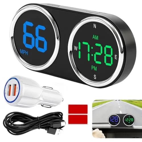 GUGUMO GPS Digital Speedometer for Car MPH | Universal HUD Speed Meter with LED Display thumbnail 8