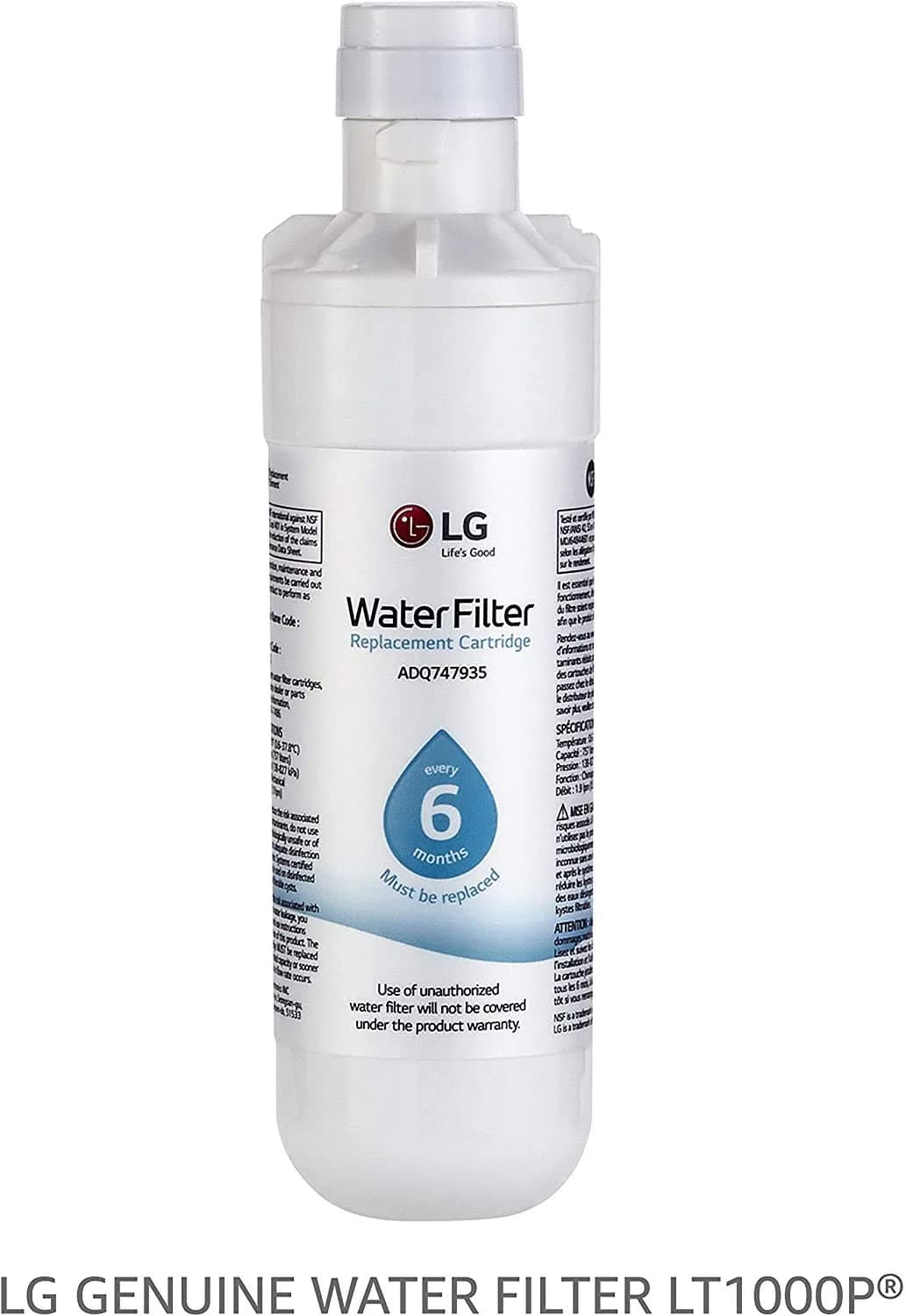 LG LT1000P Refrigerator Water Filter 6-Month/200-Gallon Capacity - view 3