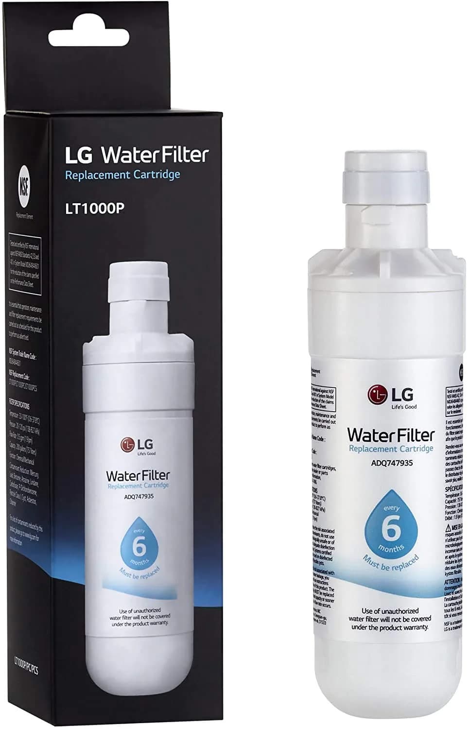 LG LT1000P Refrigerator Water Filter 6-Month/200-Gallon Capacity - view 4