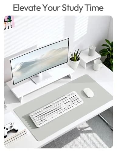 YSAGi PU Leather Desk Protector Mat 120cm x 43cm (47" x 17") | Protects Desks from Scratches, Spills, and Heat thumbnail 6