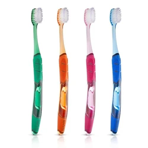 GUM Deep Clean Technique Soft Toothbrush 6 Pack | Compact Head, Ergonomic Quad Grip Handle thumbnail 7
