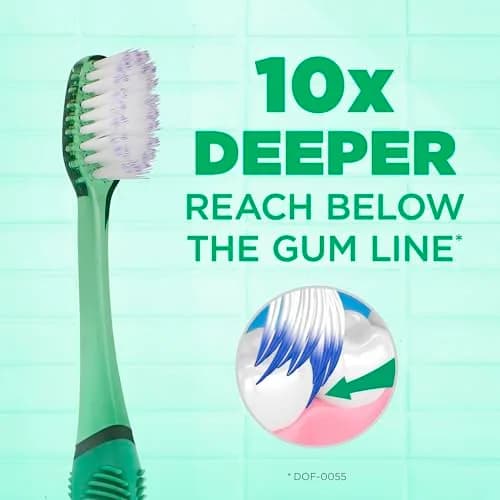 GUM Deep Clean Technique Soft Toothbrush 6 Pack | Compact Head, Ergonomic Quad Grip Handle thumbnail 3